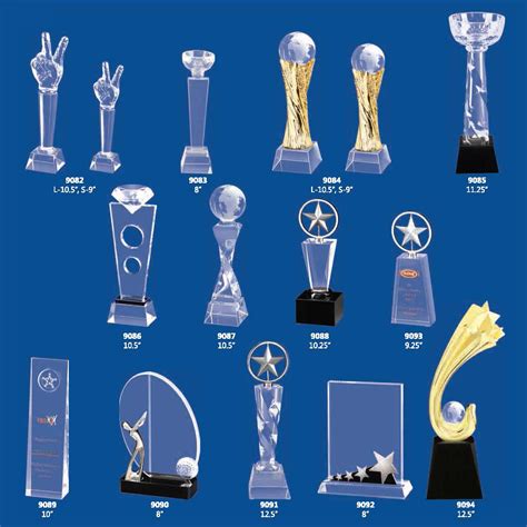 middle east crystal trophies